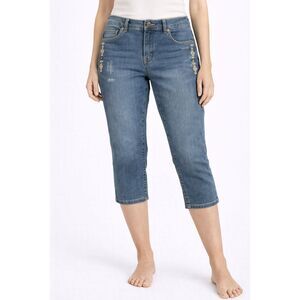 VGS Factory Distressed Embroidered Capri Blue 6